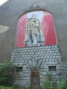 Das sowjetische Wandgemälde am Offizierscasino