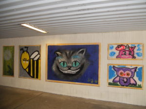 Die 60 Graffiti wurden von den Bewohnern der Stadt Altenburg umgesetzt.