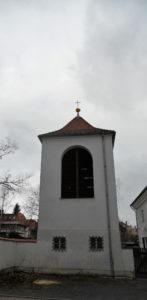 Pfarrkirche Böhlitz-Ehrenberg mit freistehendem Glockenturm 1926-1927 erbaut